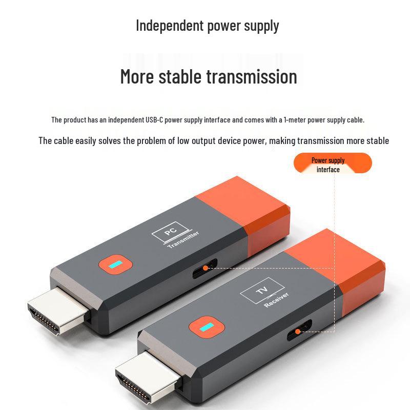 Wireless HDMI Transmitter 50M Signal Extender, 1080P Mini Laptop Screen Projector YS-M50M
Wireless HDMI Transmitter 50M Signal Extender, 1080P Mini Laptop Screen Projector YS-M50M