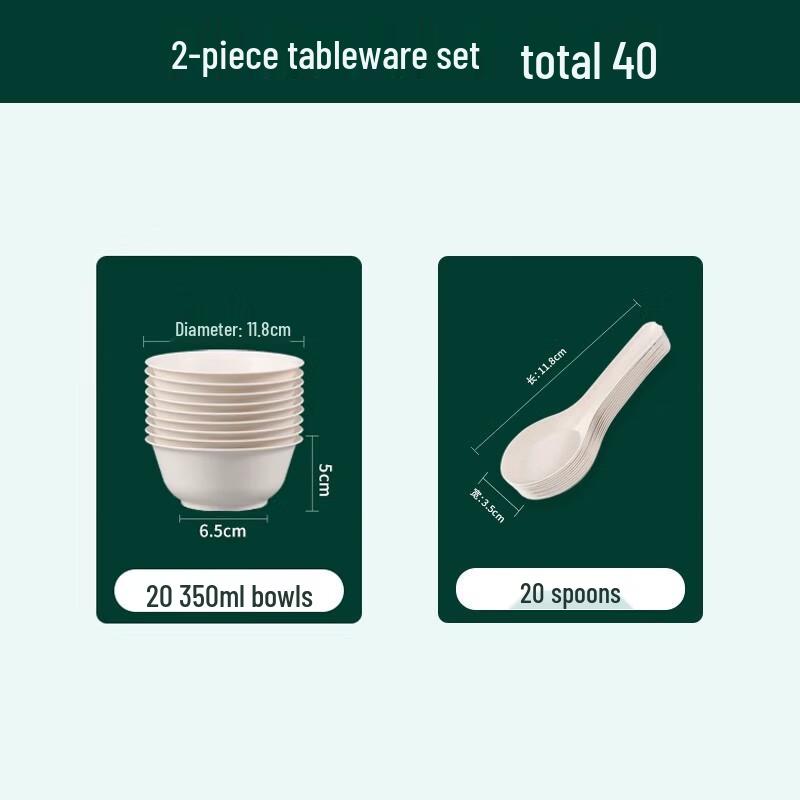 ShengbiLai Disposable Bowl and Spoon Set
ShengbiLai Disposable Bowl and Spoon Set