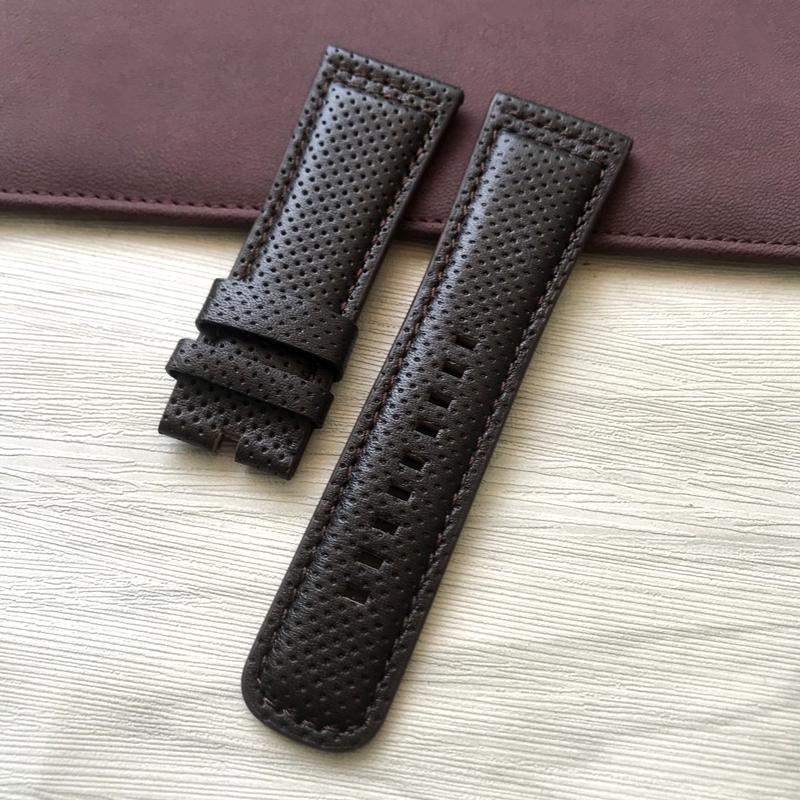 Высококачественный ремешок для часов из натуральной кожи 28 мм со швами из телячьей кожи, водонепроницаемый ремешок для наручных часов, матовые петли для ремешка для SevenFriday 28mm