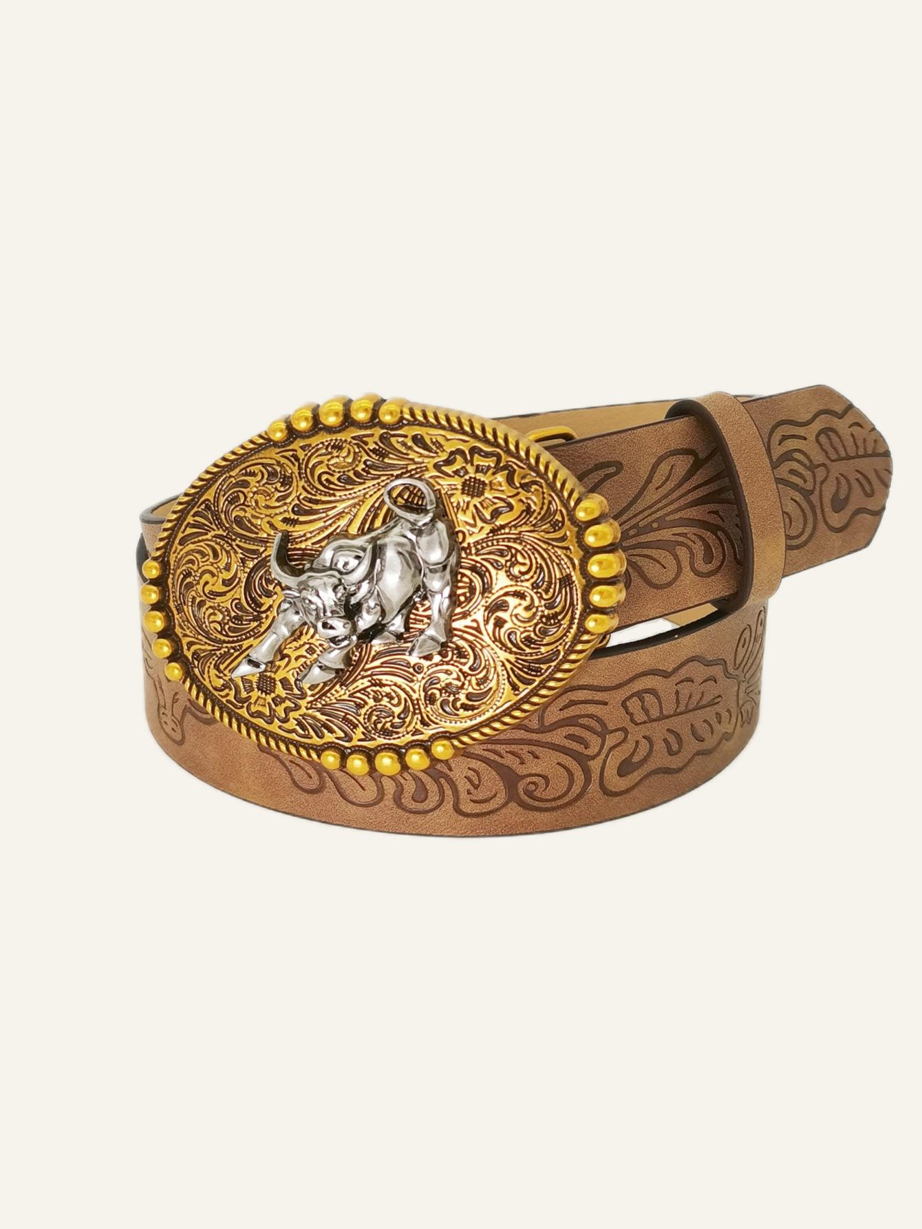 Hottie Belt Unisex Belt Animal Pattern Bull S Head Button Printed Belt 110cm length
Hottie Belt Unisex Belt Animal Pattern Bull S Head Button Printed Belt 110cm length