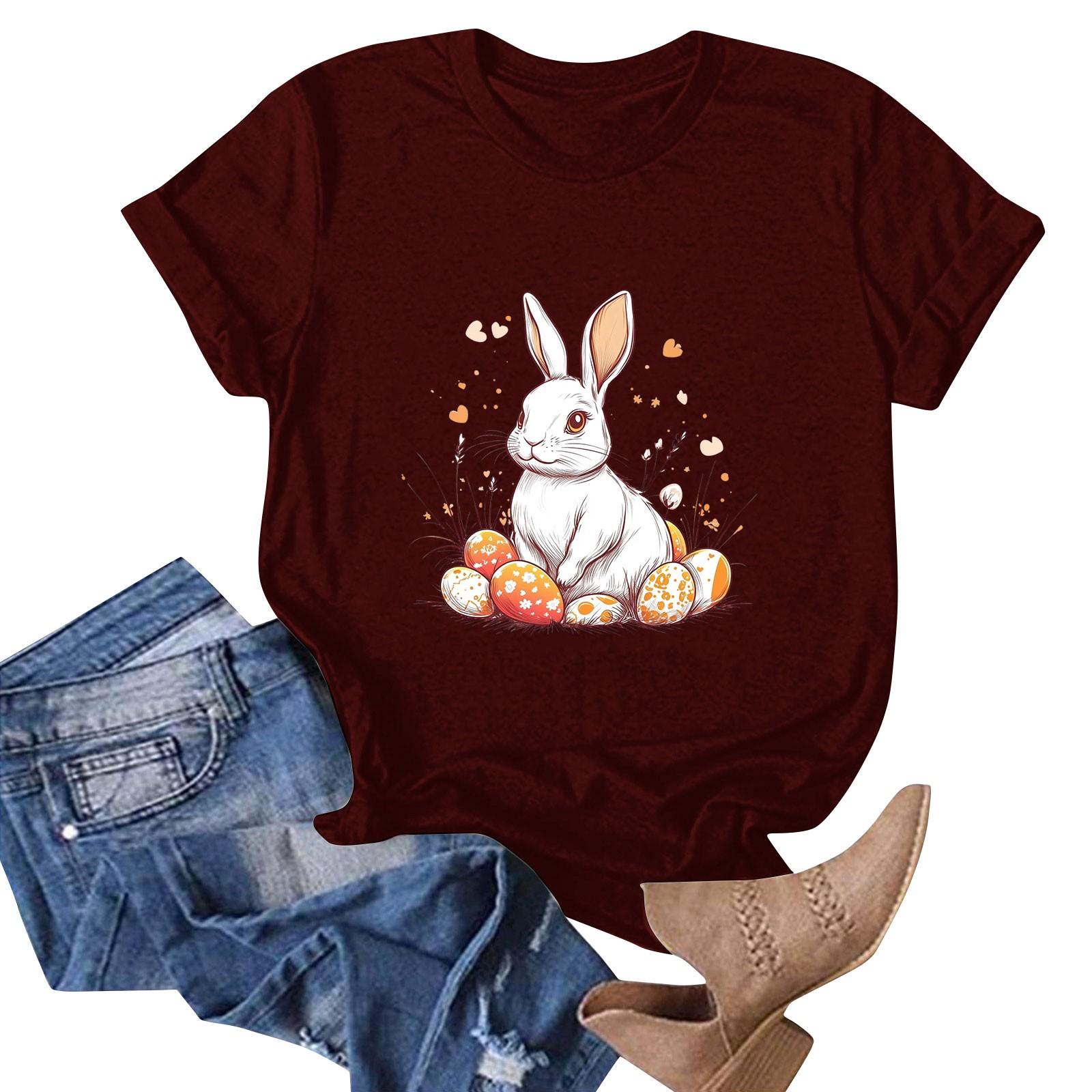 Women s Easter Bunny Print Neck Short Sleeve T-Shirt Top XL
Women s Easter Bunny Print Neck Short Sleeve T-Shirt Top XL