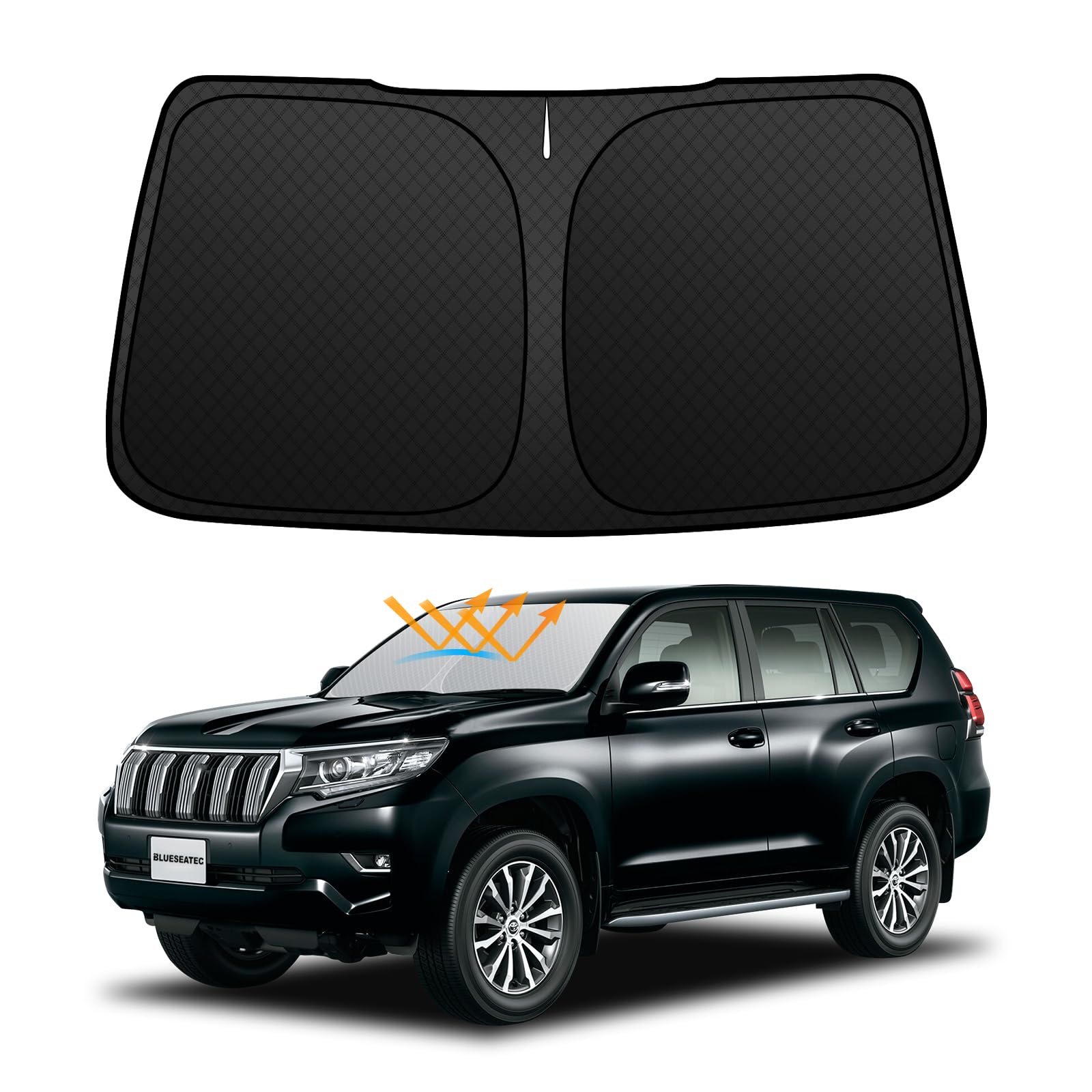 Последний BLUESEATEC Солнцезащитный козырек на лобовое стекло для Toyota Land Cruiser Prado 150 Series Поздняя модель Дизайн солнцезащитного козырька для модели автомобиля Блокировка света Теплоизоляция УФ-защита чёрный
Последний BLUESEATEC Солнцезащитный козырек на лобовое стекло для Toyota Land Cruiser Prado 150 Series Поздняя модель Дизайн солнцезащитного козырька для модели автомобиля Блокировка света Теплоизоляция УФ-защита чёрный