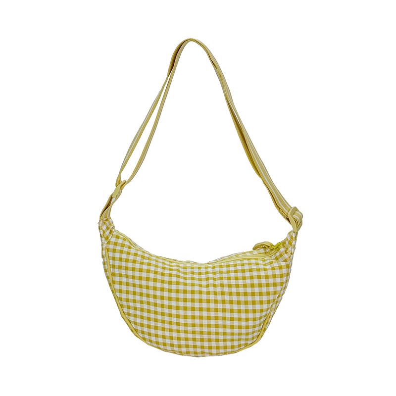 Жіноча картата сумка-пельмень кросбоді - Клітчаста сумка-раковина на плече 30x9x17cm жовтий
Жіноча картата сумка-пельмень кросбоді - Клітчаста сумка-раковина на плече 30x9x17cm жовтий