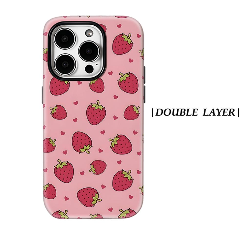 Pink Strawberry Hearts Phone Case for IPhone 17AIR 16E 16 15 14 13 12 11 17 Pro Max Plus Double-layer Back Cover IPHONE13
Pink Strawberry Hearts Phone Case for IPhone 17AIR 16E 16 15 14 13 12 11 17 Pro Max Plus Double-layer Back Cover IPHONE13