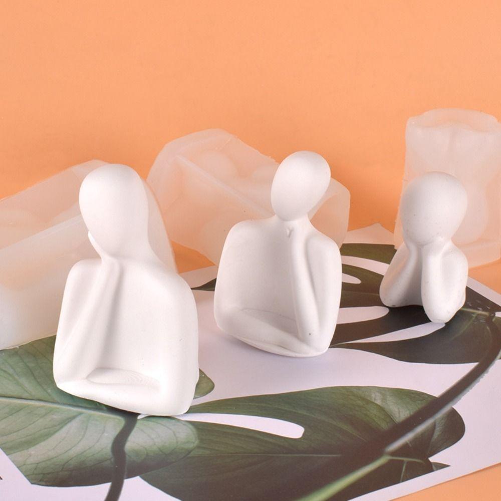 Odorless Creative DIY Thinker Human Body 3D Candle Mold Soap Mold Gypsum Mould Silicone Mould 1
Odorless Creative DIY Thinker Human Body 3D Candle Mold Soap Mold Gypsum Mould Silicone Mould 1