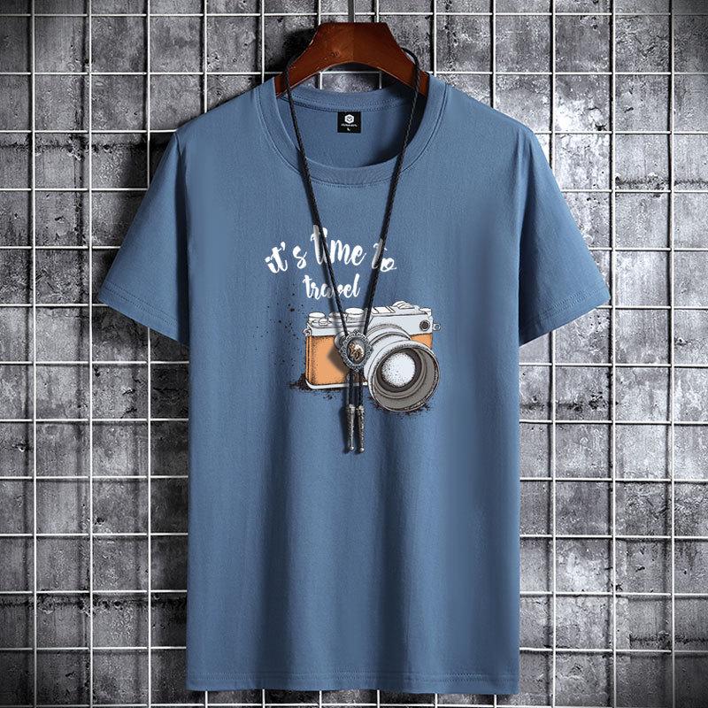 Мужская модная хлопковая футболка с коротким рукавом - свободный крой, коллекция лето 2025 5XL
Мужская модная хлопковая футболка с коротким рукавом - свободный крой, коллекция лето 2025 5XL