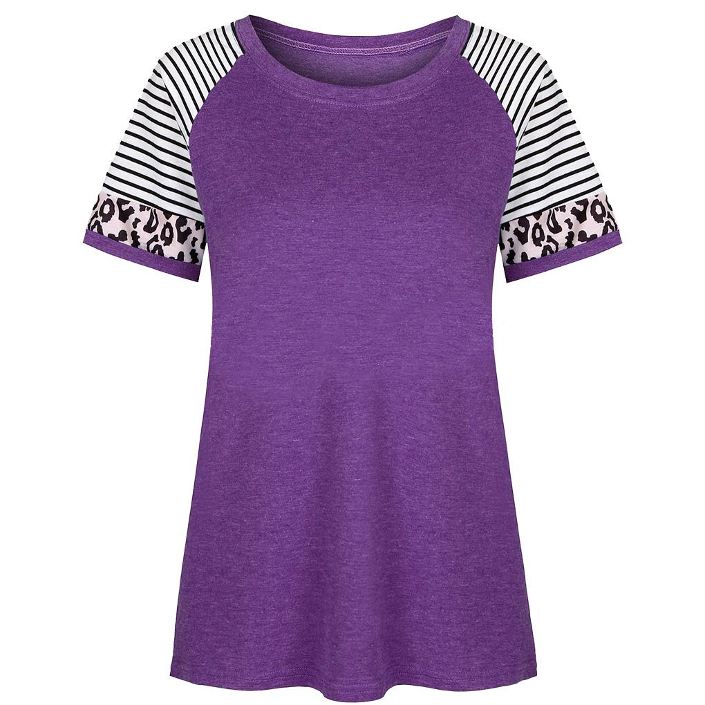 Women Leopard Stripe Print Crew Neck Short Sleeve Shirt xxl
Women Leopard Stripe Print Crew Neck Short Sleeve Shirt xxl