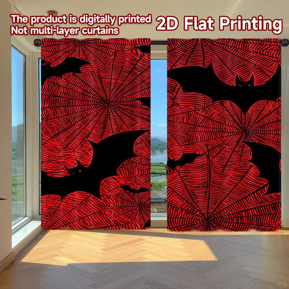 2D FLAT PRINTING 2pcs Curtains (Without Rod) Halloween Bats and Spiders Women is Day Festival Chic Print Curtains Machine 100*130 Grommet Top 1pcs
2D FLAT PRINTING 2pcs Curtains (Without Rod) Halloween Bats and Spiders Women is Day Festival Chic Print Curtains Machine 100*130 Grommet Top 1pcs