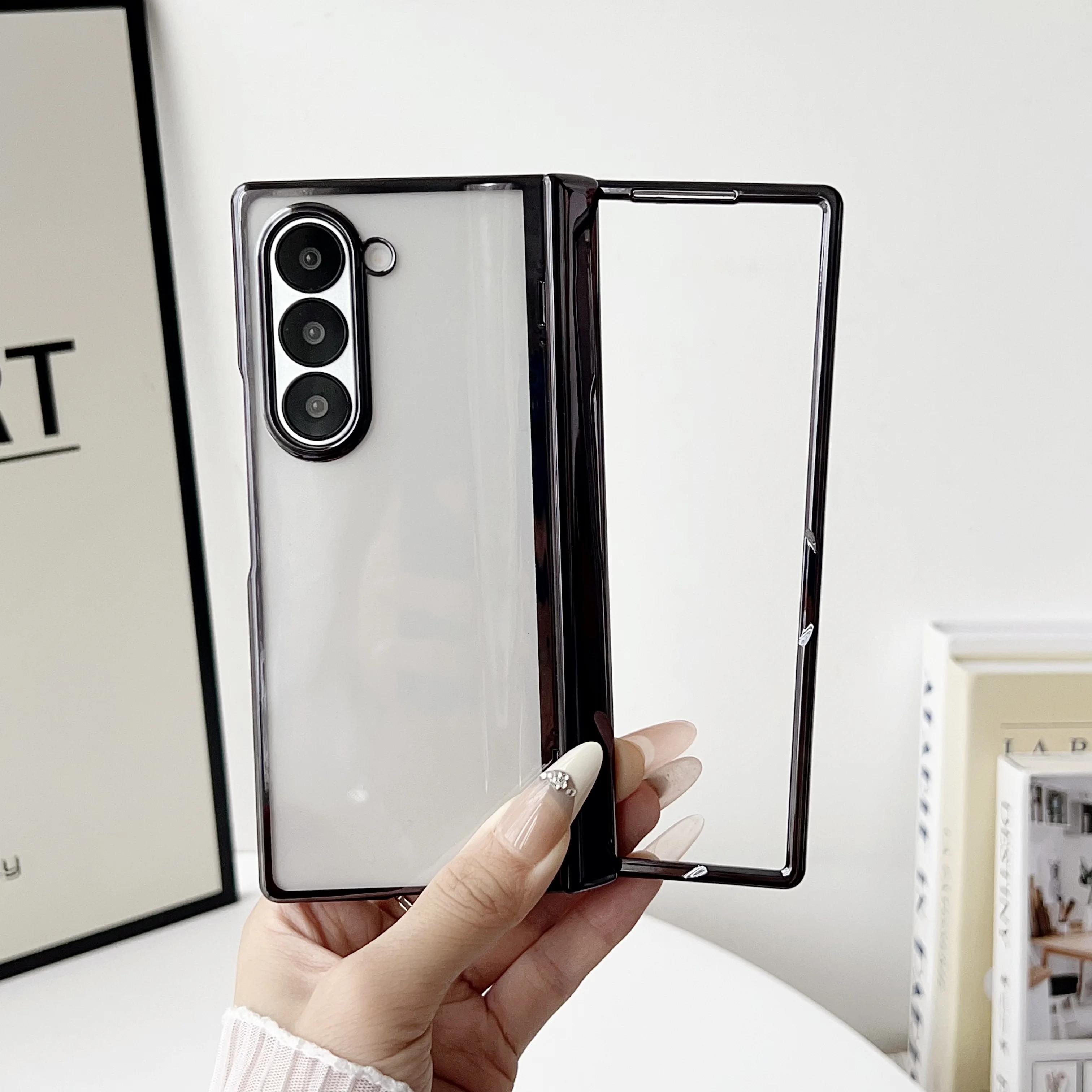 Transparent Electroplated Spring Hinge Protective Phone Case for Samsung Galaxy Z Fold 7 6 5 4 Fold7 Fold6 Hard Shell Cover Galaxy Z Fold7 чорний
Transparent Electroplated Spring Hinge Protective Phone Case for Samsung Galaxy Z Fold 7 6 5 4 Fold7 Fold6 Hard Shell Cover Galaxy Z Fold7 чорний