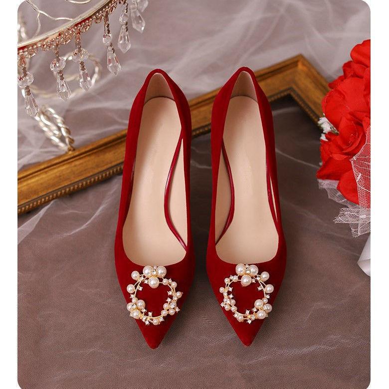 Bridal wedding shoes red Xiuhe shoes spring 2024 new Chinese wedding shoes wedding heel stepping shoes women s red 34
Bridal wedding shoes red Xiuhe shoes spring 2024 new Chinese wedding shoes wedding heel stepping shoes women s red 34