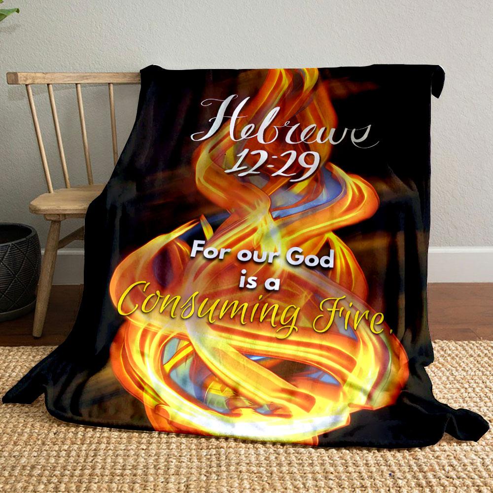 Hebrews 12:29 Consuming Fire Blanket Printed Blanket for Living Room Bed Couch lunch break Soft Cozy Blanket for Friend s festival Gift 80cm x 120cm
Hebrews 12:29 Consuming Fire Blanket Printed Blanket for Living Room Bed Couch lunch break Soft Cozy Blanket for Friend s festival Gift 80cm x 120cm