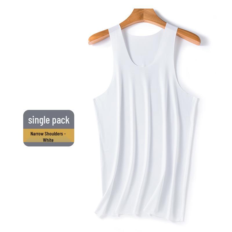 Men s Ice Silk Seamless Vest: Breathable, Slim Fit, Wide Shoulder, Summer Sports Tank, White 4XL (170-190 kg)
Men s Ice Silk Seamless Vest: Breathable, Slim Fit, Wide Shoulder, Summer Sports Tank, White 4XL (170-190 kg)