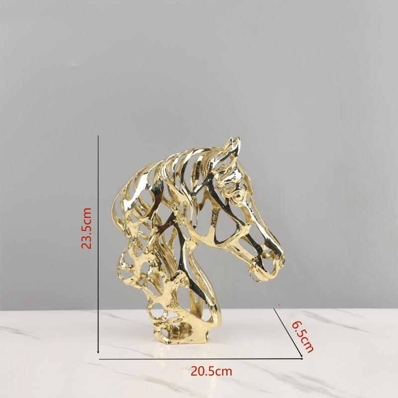 Metal Crafts Artificial Animal Sculpture Golden Openwork Lion Horse Elephant Art and Ornaments Home Decoration
Metal Crafts Artificial Animal Sculpture Golden Openwork Lion Horse Elephant Art and Ornaments Home Decoration
