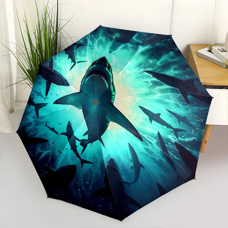 Shark Swarm Theme 8 Bone Hand Automatic Folding Umbrella, Compact and Portable Design, A Perfect Gift for Birthday, Christmas or Business Us
Shark Swarm Theme 8 Bone Hand Automatic Folding Umbrella, Compact and Portable Design, A Perfect Gift for Birthday, Christmas or Business Us