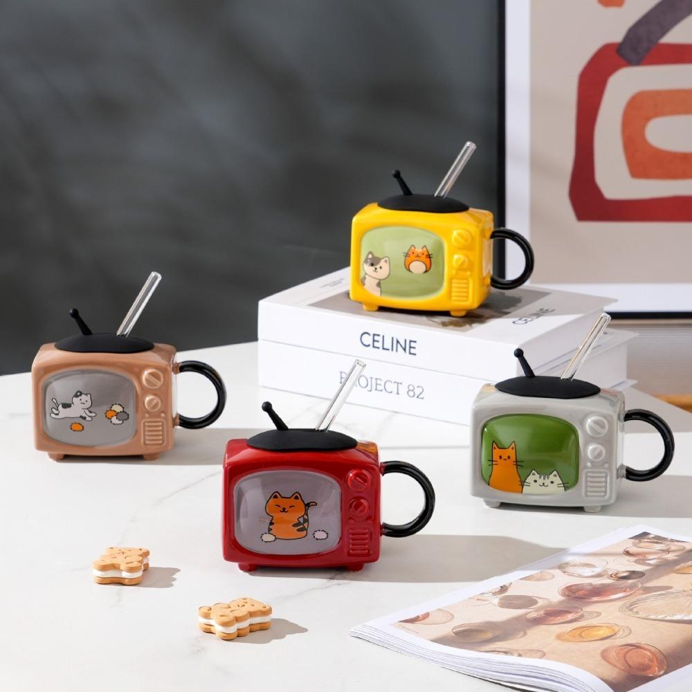 Multipurpose Coffee Cup Retro Beer Mugs Drinkware TV-Shaped Ceramic Coffee Mug Afternoon Tea Time сірий
Multipurpose Coffee Cup Retro Beer Mugs Drinkware TV-Shaped Ceramic Coffee Mug Afternoon Tea Time сірий