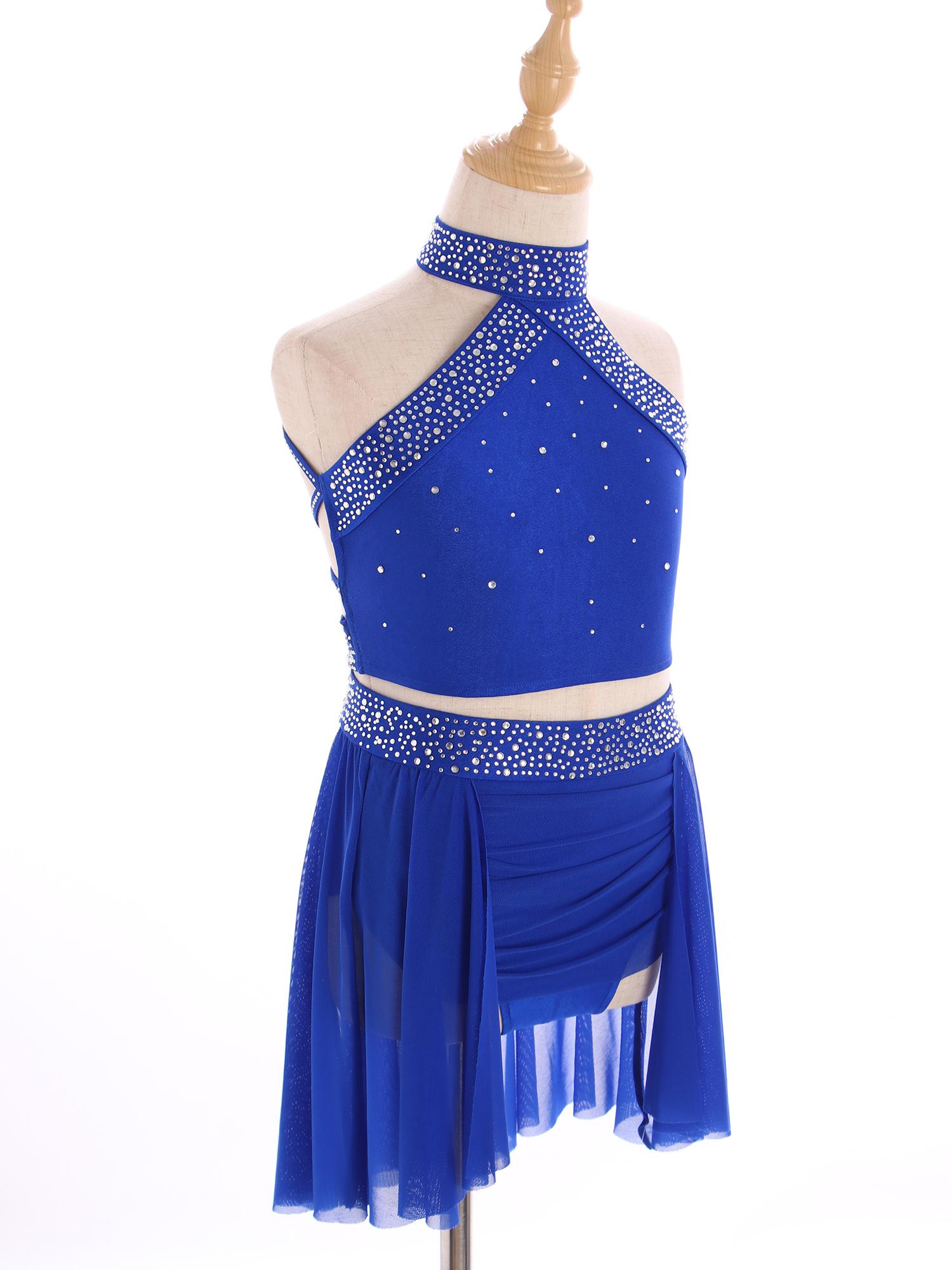 Kids Rhinestone Adorned Dance Vest Ruched Skirt Performance Outfit 13-14 Years синій
Kids Rhinestone Adorned Dance Vest Ruched Skirt Performance Outfit 13-14 Years синій