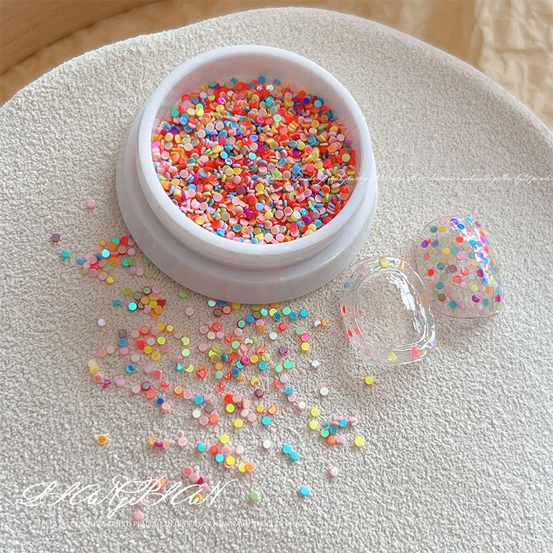 1Box Colorful Polka Dot Nail Art Glitter Sequins Round Shaped Nail Sequins Paillette Flakes For Nail Art 3D Decals Accessories one size
1Box Colorful Polka Dot Nail Art Glitter Sequins Round Shaped Nail Sequins Paillette Flakes For Nail Art 3D Decals Accessories one size