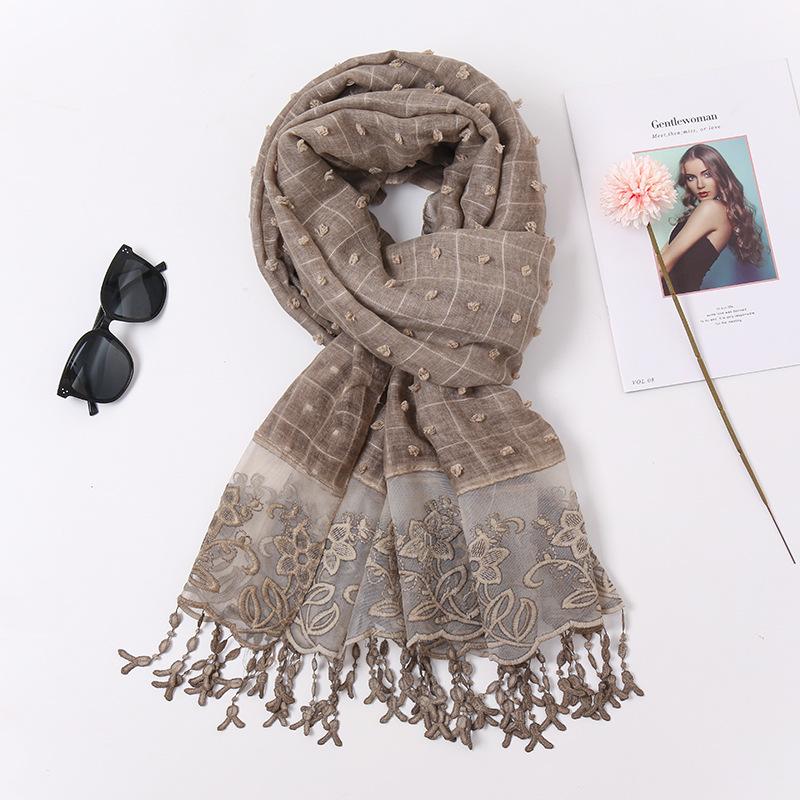 Ladies Plain Lace Floral Plaid Tassel Patchwork Viscose Shawl Scarf High Quality Print Wrap Pashmina Snood Bufandas Muslim Hijab
Ladies Plain Lace Floral Plaid Tassel Patchwork Viscose Shawl Scarf High Quality Print Wrap Pashmina Snood Bufandas Muslim Hijab