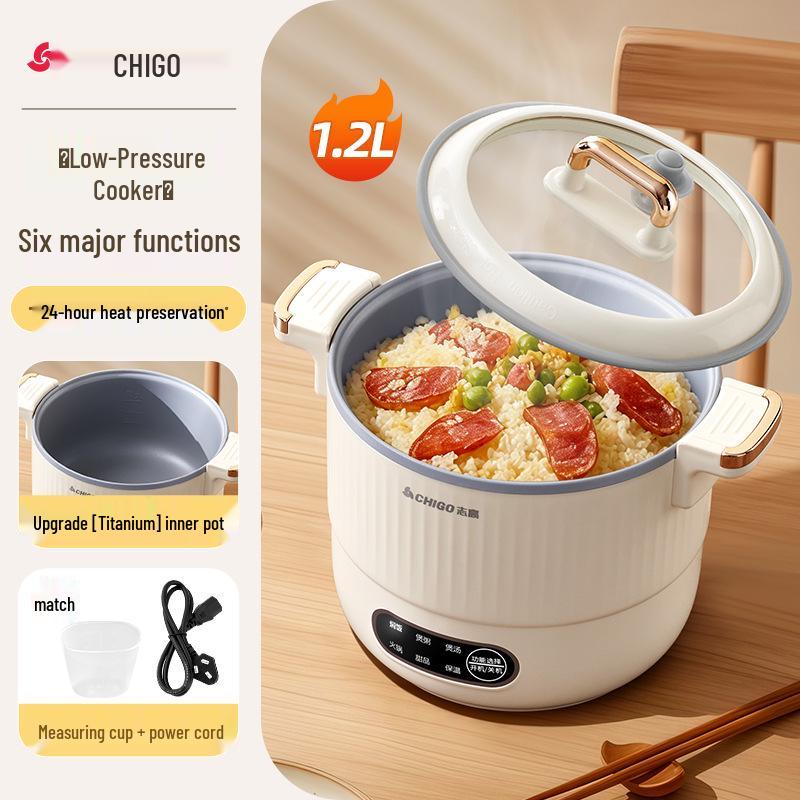 Compact 1-2 Person Rice Cooker: Multi-functional, Non-stick for Rice, Porridge & Soup. Ideal for Home or Dorm Use. 500+ units
Compact 1-2 Person Rice Cooker: Multi-functional, Non-stick for Rice, Porridge & Soup. Ideal for Home or Dorm Use. 500+ units