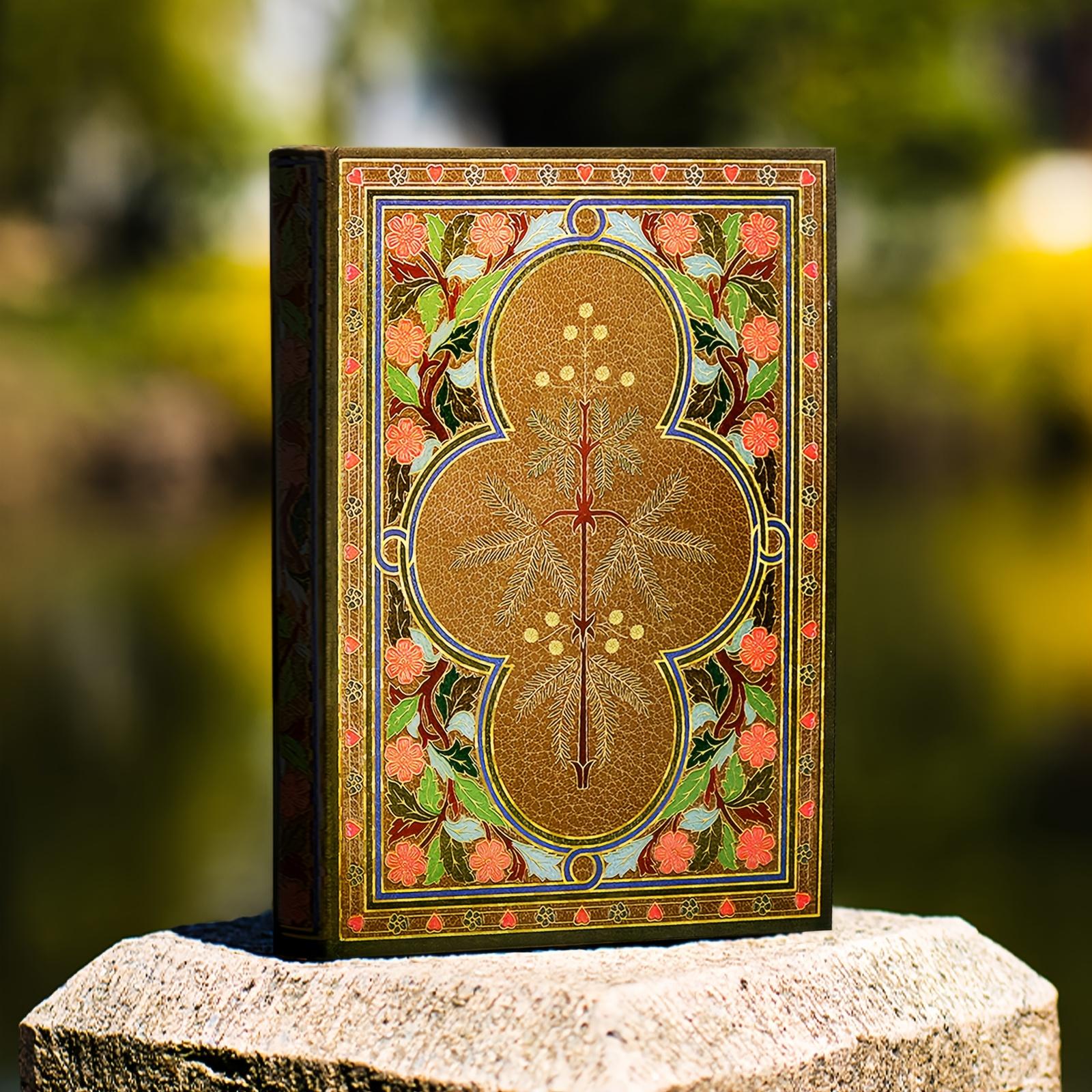 Vintage Hardcover Notebook 256 Pages Diary with Golden-Plated Laser Foil Stamping Colored Pages Ideal Gift for Back To School
Vintage Hardcover Notebook 256 Pages Diary with Golden-Plated Laser Foil Stamping Colored Pages Ideal Gift for Back To School