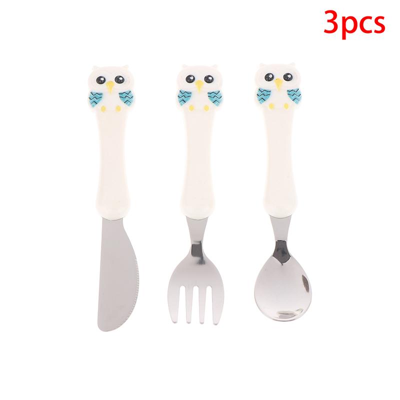 3Pcs/set Stainless Steel Kids Cutlery Set - Children Knife Fork Spoon Portable Baby Feeding Utensils Baby Tableware Set білий
3Pcs/set Stainless Steel Kids Cutlery Set - Children Knife Fork Spoon Portable Baby Feeding Utensils Baby Tableware Set білий