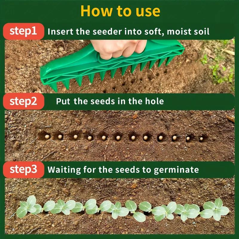 12-Hole Quick Seed Planter - Durable Garden Dibber Tool with Ergonomic Handle, Waterproof Design for Vegetables & Flowers
12-Hole Quick Seed Planter - Durable Garden Dibber Tool with Ergonomic Handle, Waterproof Design for Vegetables & Flowers