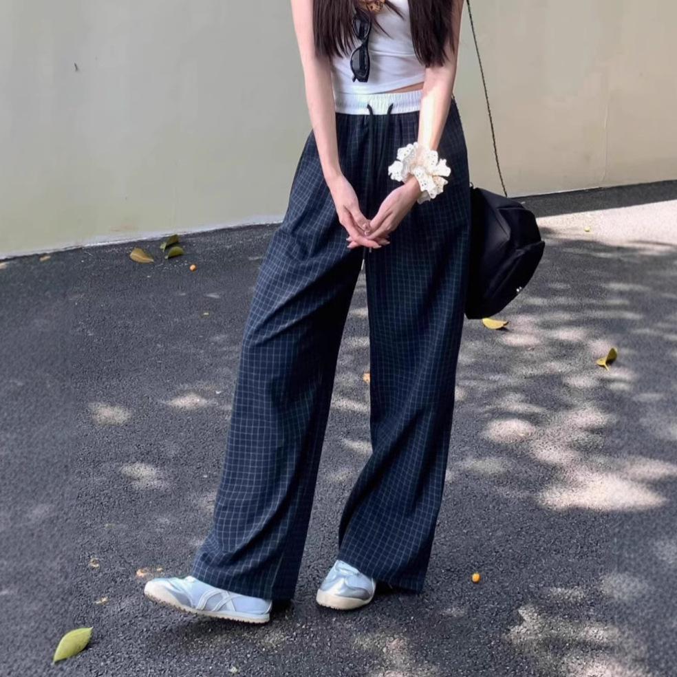 Spring 2025 Women s Retro Plaid Color Block Wide-Leg Pants - Floor-Length Straight Leg Trousers Extra Small
Spring 2025 Women s Retro Plaid Color Block Wide-Leg Pants - Floor-Length Straight Leg Trousers Extra Small