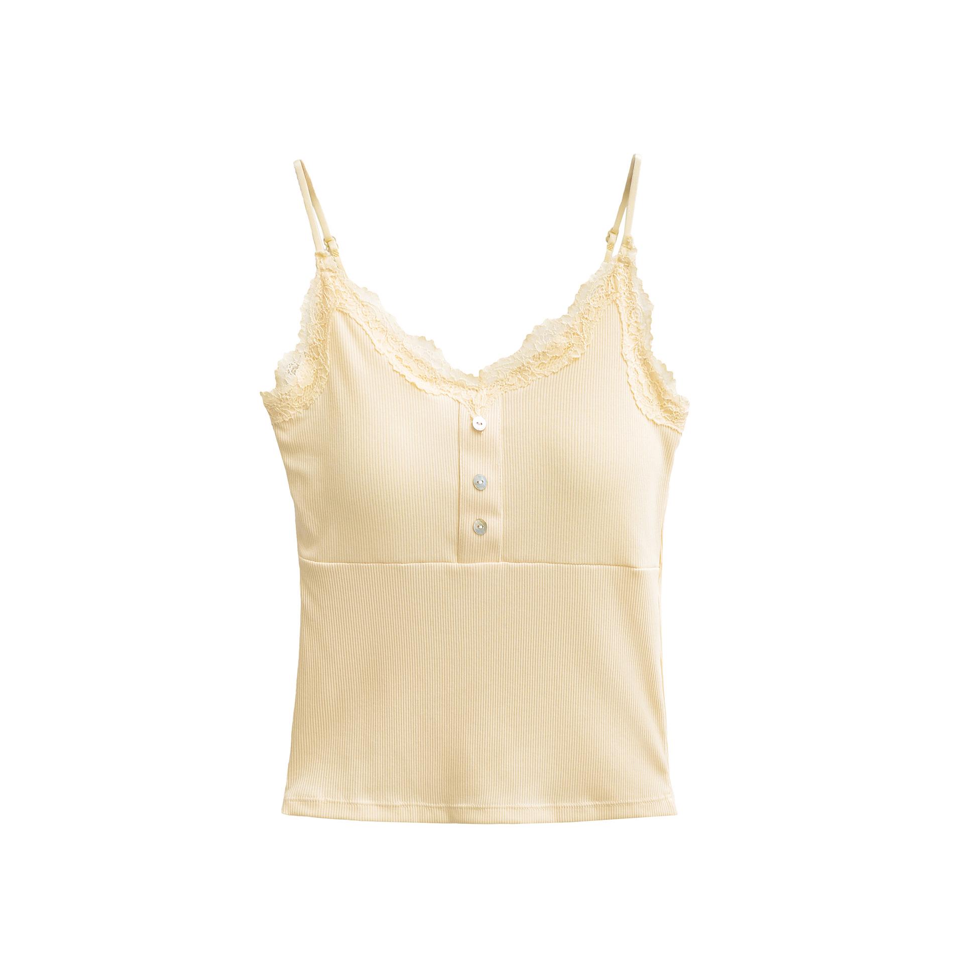 Women s White Lace Padded Tank Top Camisole - Autumn/Winter Layered Style (2026). Medium світло-жовтого кольору
Women s White Lace Padded Tank Top Camisole - Autumn/Winter Layered Style (2026). Medium світло-жовтого кольору
