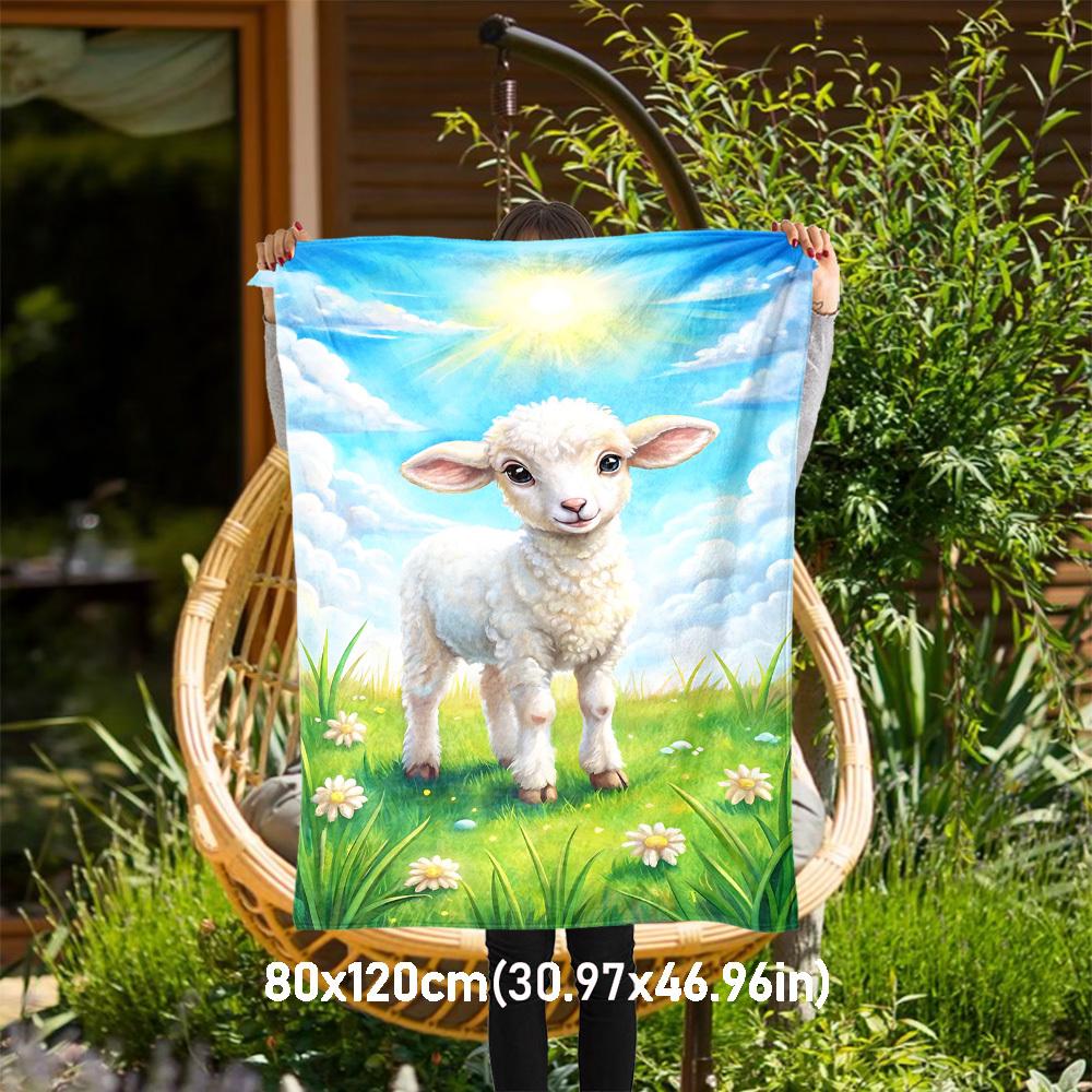 1PC lamb fieldOutdoor Flannel Blanket - Soft Plush Decor for Picnics, camping, Bedroom, Playroom, Office, or Lunch Break 1317A 80x120cm(31x47inch)
1PC lamb fieldOutdoor Flannel Blanket - Soft Plush Decor for Picnics, camping, Bedroom, Playroom, Office, or Lunch Break 1317A 80x120cm(31x47inch)