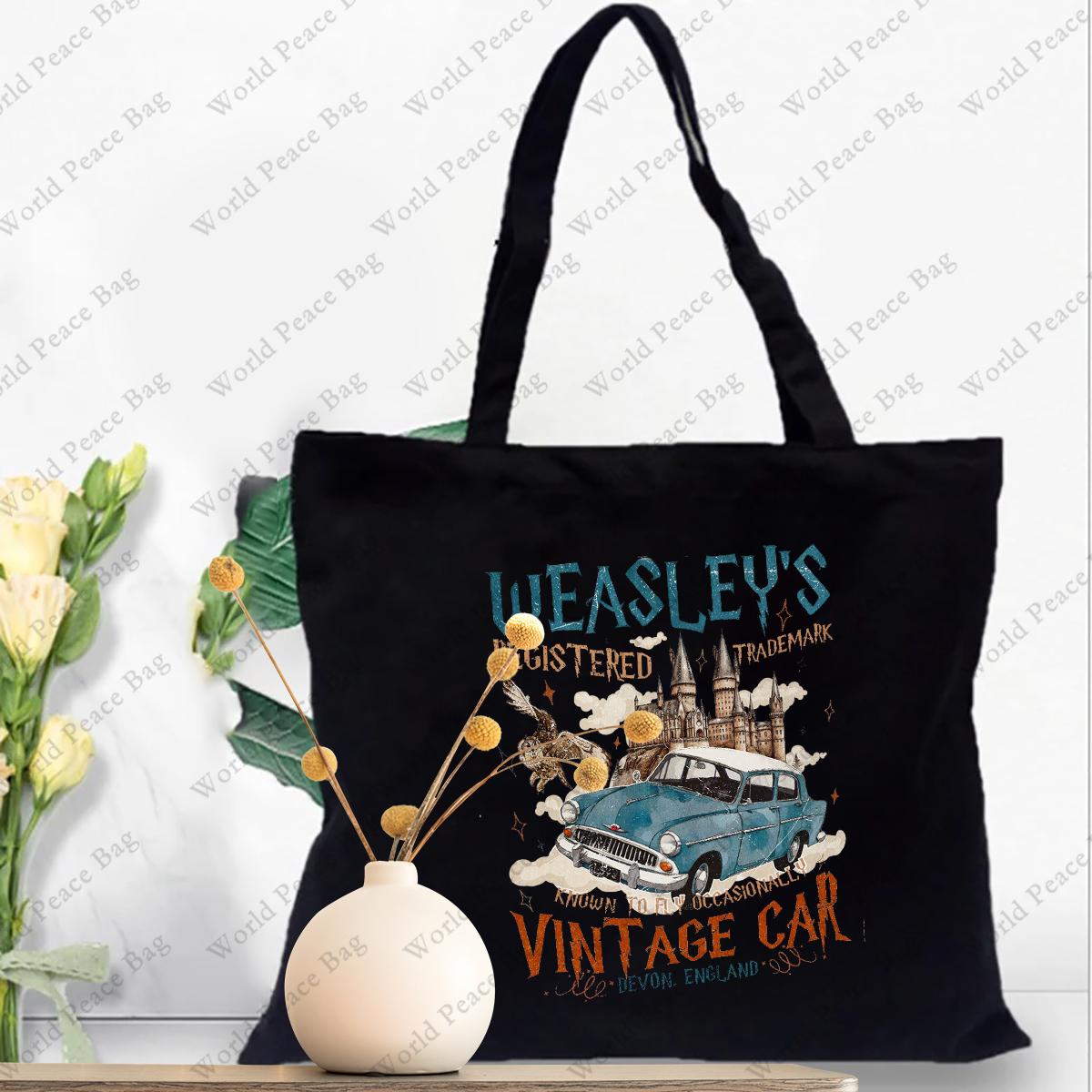 1 pc Wizard Flying Car pattern Tote Bag Canvas Shoulder Bag For Travel Daily Commute Women s Reusable Shopping Bag
1 pc Wizard Flying Car pattern Tote Bag Canvas Shoulder Bag For Travel Daily Commute Women s Reusable Shopping Bag