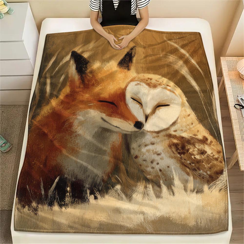 Red Fox Print Flannel Blanket, High quality Comfortable for All Seasons, Home Decor, Warmth and Comfort 80cm x 120cm
Red Fox Print Flannel Blanket, High quality Comfortable for All Seasons, Home Decor, Warmth and Comfort 80cm x 120cm