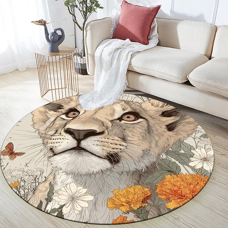 Cougar pattern round rug,Carpet Rug for Living Room Bedroom Playroom ,Non-slip Floor Mat,Holiday Gifts and Birthday Gifts. 80cmx80cm
Cougar pattern round rug,Carpet Rug for Living Room Bedroom Playroom ,Non-slip Floor Mat,Holiday Gifts and Birthday Gifts. 80cmx80cm