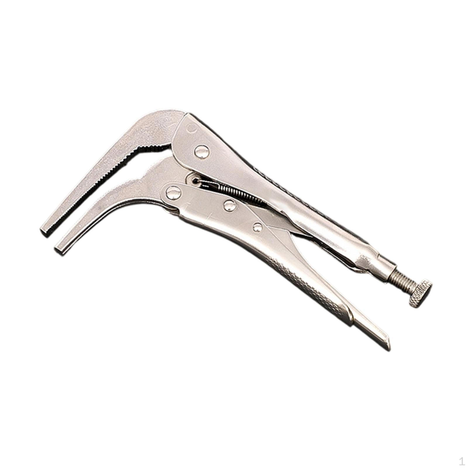 Locking Pliers, Sheet Metal 10 /7 Steel Angled Head, for Hand And Seamers 10.5cmx18cm
Locking Pliers, Sheet Metal 10 /7 Steel Angled Head, for Hand And Seamers 10.5cmx18cm