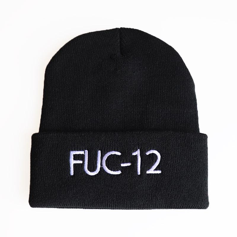 European and American style Billie Eilish Embroidery FUCT Letter knitted hat, woolen hat, hip-hop pullover hat Adjustable
European and American style Billie Eilish Embroidery FUCT Letter knitted hat, woolen hat, hip-hop pullover hat Adjustable
