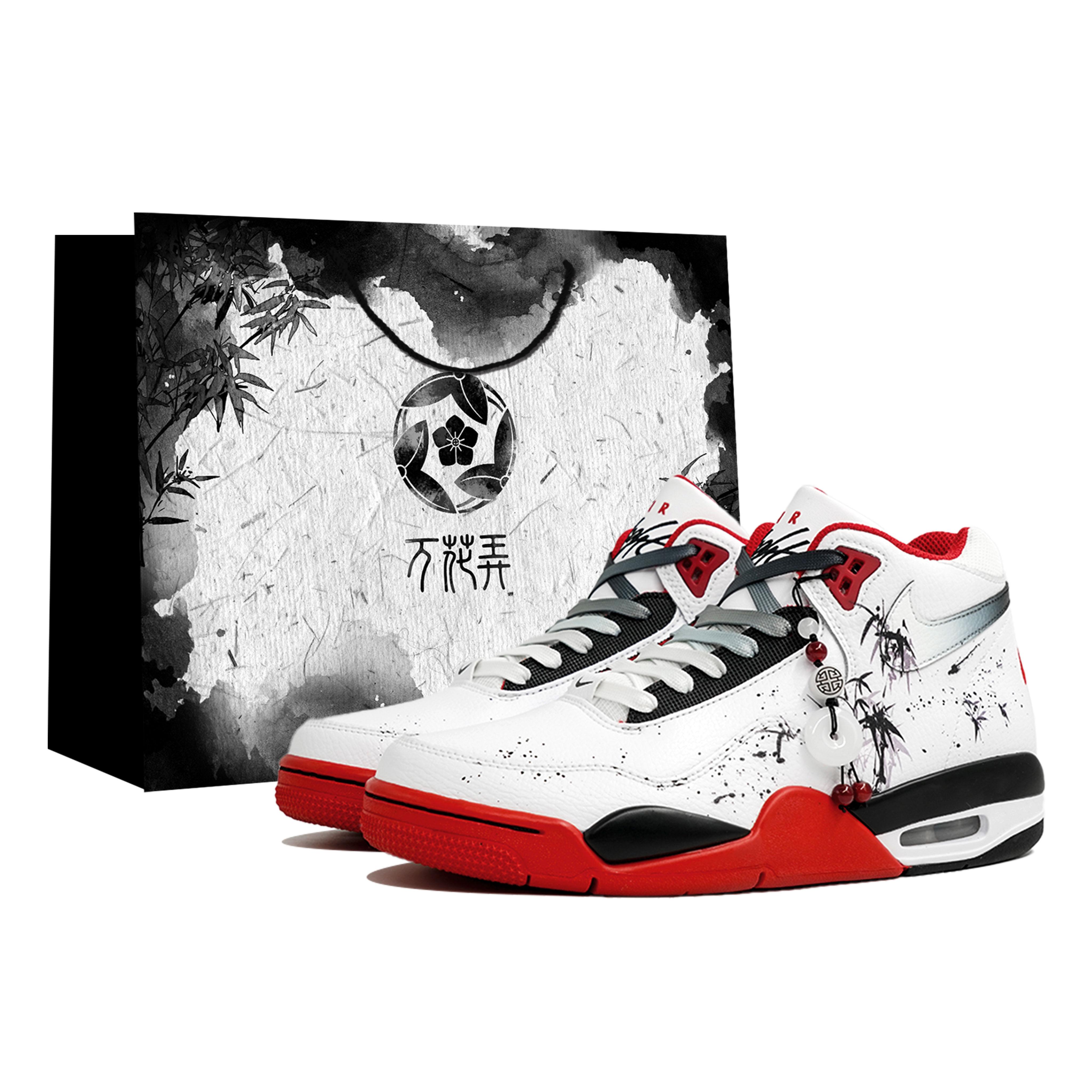 Nike Flight Legacy Vanflower, Bamboo Grace Ink White, Shopping Bag Abrasion Resistant High top Vintage Basketball Shoes BQ4212-100(Team113-S-BOX) 43
Nike Flight Legacy Vanflower, Bamboo Grace Ink White, Shopping Bag Abrasion Resistant High top Vintage Basketball Shoes BQ4212-100(Team113-S-BOX) 43