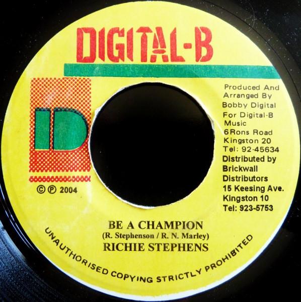 7inch Record RICHIE STEPHENS - Be A Champion NONE Digital-B 2004 Jamaica Reggae, Ska & Dub Used
7inch Record RICHIE STEPHENS - Be A Champion NONE Digital-B 2004 Jamaica Reggae, Ska & Dub Used