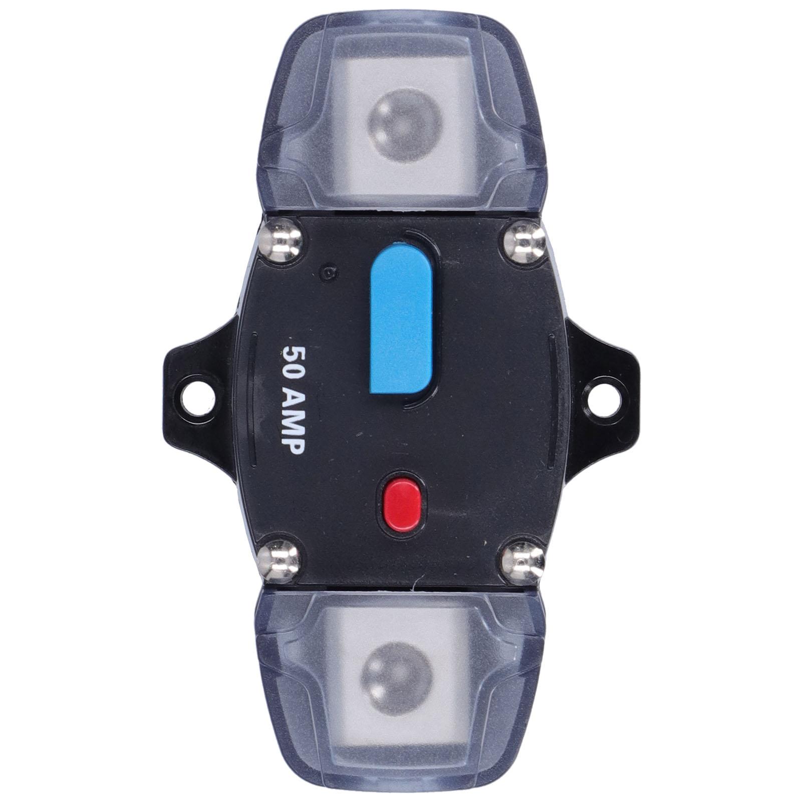 Automatic Circuit Breaker Fuse Reset Overload Protection for Car Boats Yacht RV Audio Video System50A
Automatic Circuit Breaker Fuse Reset Overload Protection for Car Boats Yacht RV Audio Video System50A