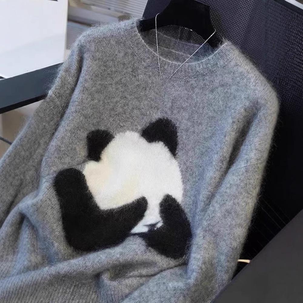 2024 Autumn/Winter Women s Round Neck Cartoon Panda Wool Cardigan - Soft Inner Layer, Lazy Style XL 65-75 kg
2024 Autumn/Winter Women s Round Neck Cartoon Panda Wool Cardigan - Soft Inner Layer, Lazy Style XL 65-75 kg