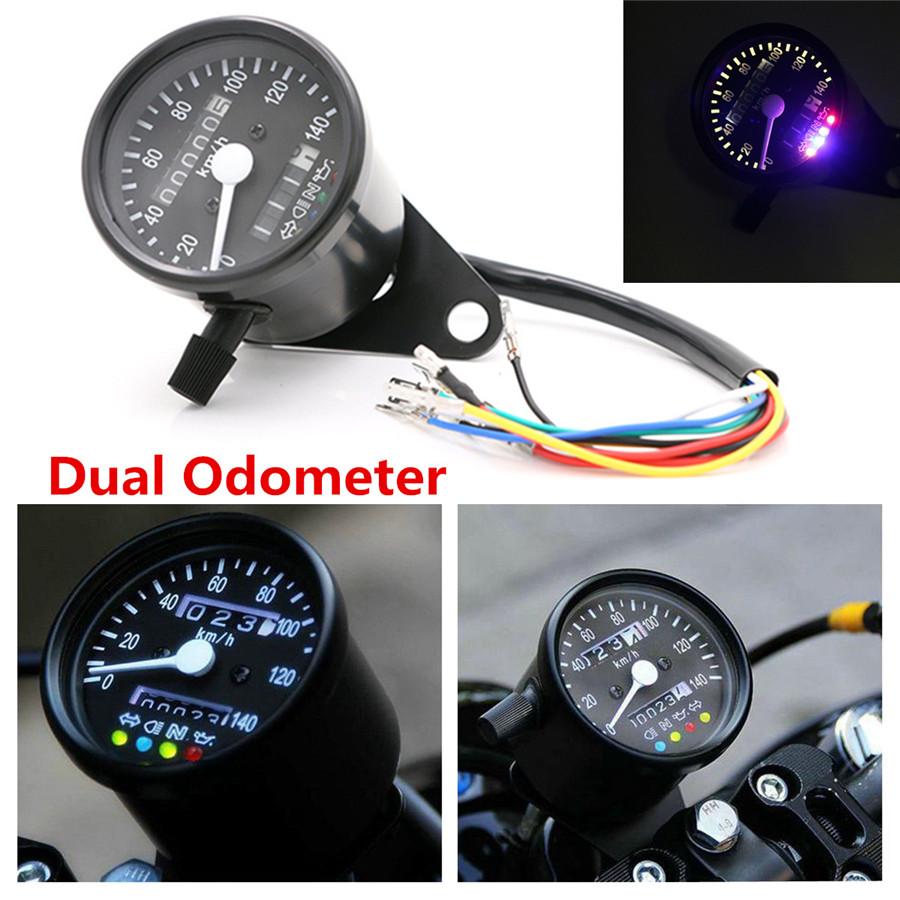 Motorcycle Dual Odometer KMH Speedometer Gauge Meter LED Backlight Signal Light
Motorcycle Dual Odometer KMH Speedometer Gauge Meter LED Backlight Signal Light