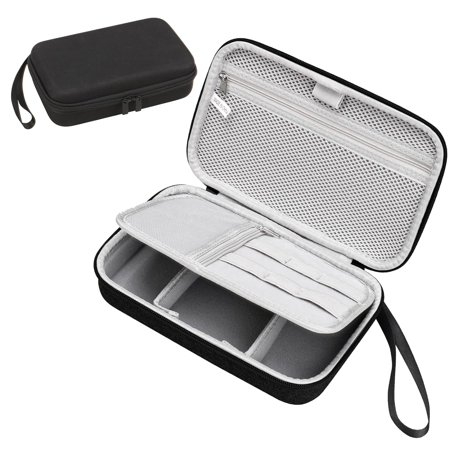 Teskyer Gadget Pouch Large Capacity Hard Case Three-layer EVA Material Storage Mobile Battery Multifunctional USB Memory Earphones Charger PC Cable M)
Teskyer Gadget Pouch Large Capacity Hard Case Three-layer EVA Material Storage Mobile Battery Multifunctional USB Memory Earphones Charger PC Cable M)