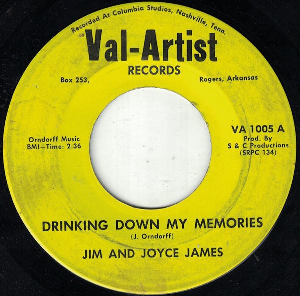 7inch Record JIM & JOYCE JAMES - Drinking Down My Memories / It s A VA1006 Val-Artist Reco US Folk Used
7inch Record JIM & JOYCE JAMES - Drinking Down My Memories / It s A VA1006 Val-Artist Reco US Folk Used
