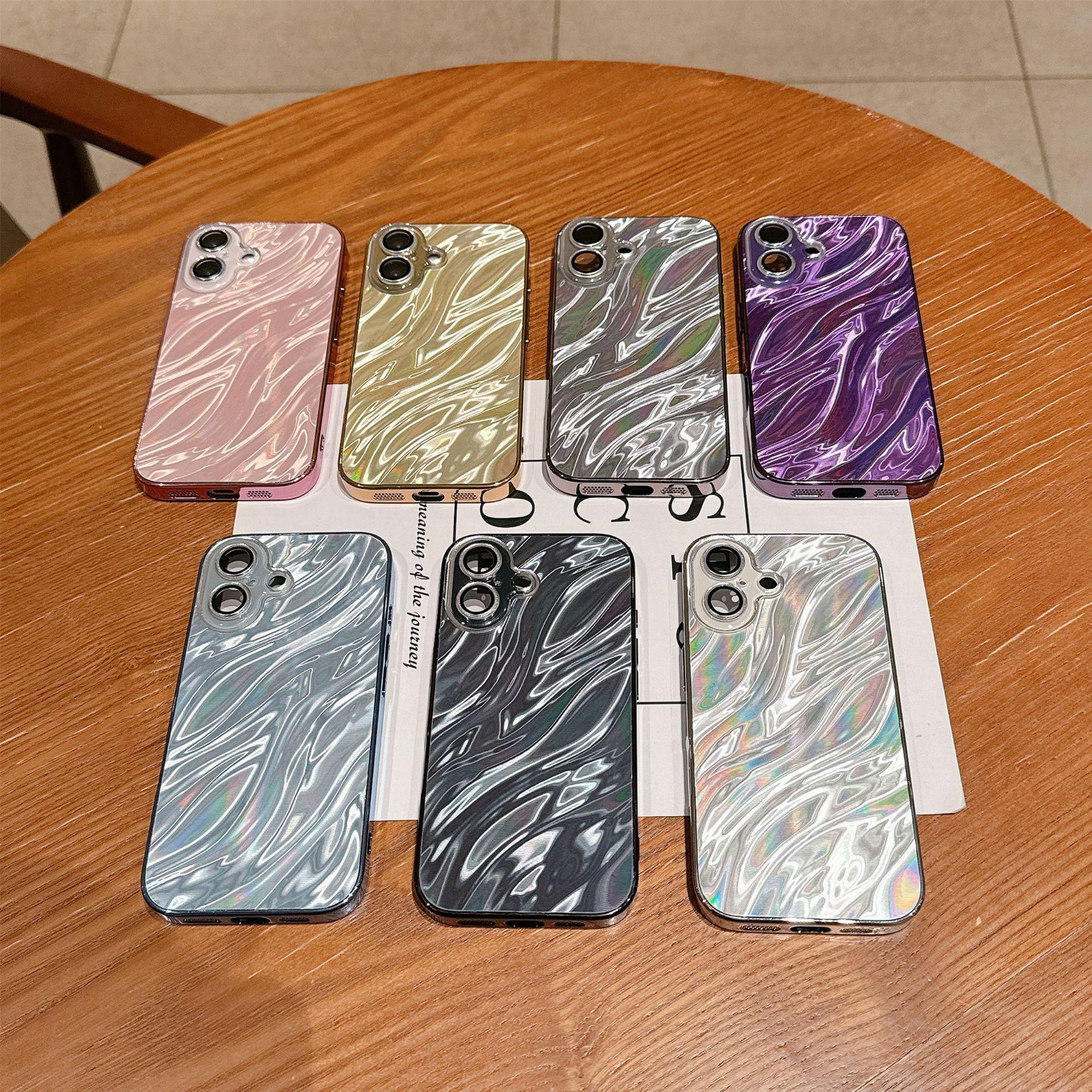 Applicable To Apple 16Promax Wave Pattern Aurora Protective Lens Phone Case, IPhone15 Electroplated Protective Case Ins iPhone16 рожевий
Applicable To Apple 16Promax Wave Pattern Aurora Protective Lens Phone Case, IPhone15 Electroplated Protective Case Ins iPhone16 рожевий
