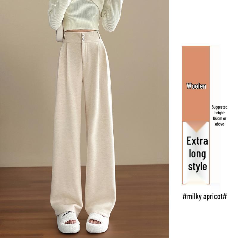 Women s Wool-Blend Wide-Leg Trousers with Velvet Lining - Autumn/Winter Edition, Extended Length, Straight-Leg, Drape Suit Style. 2XL
Women s Wool-Blend Wide-Leg Trousers with Velvet Lining - Autumn/Winter Edition, Extended Length, Straight-Leg, Drape Suit Style. 2XL