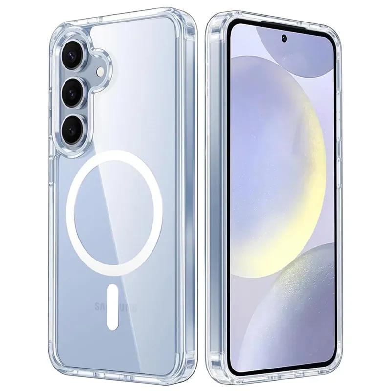 Прозрачный магнитный чехол с защитой от пожелтения для Magsafe Samsung S25 S23 S24 Plus S22 Ultra S21 FE S24fe S25Ultra, противоударный чехол Macsafe For Galaxy S24 FE
Прозрачный магнитный чехол с защитой от пожелтения для Magsafe Samsung S25 S23 S24 Plus S22 Ultra S21 FE S24fe S25Ultra, противоударный чехол Macsafe For Galaxy S24 FE