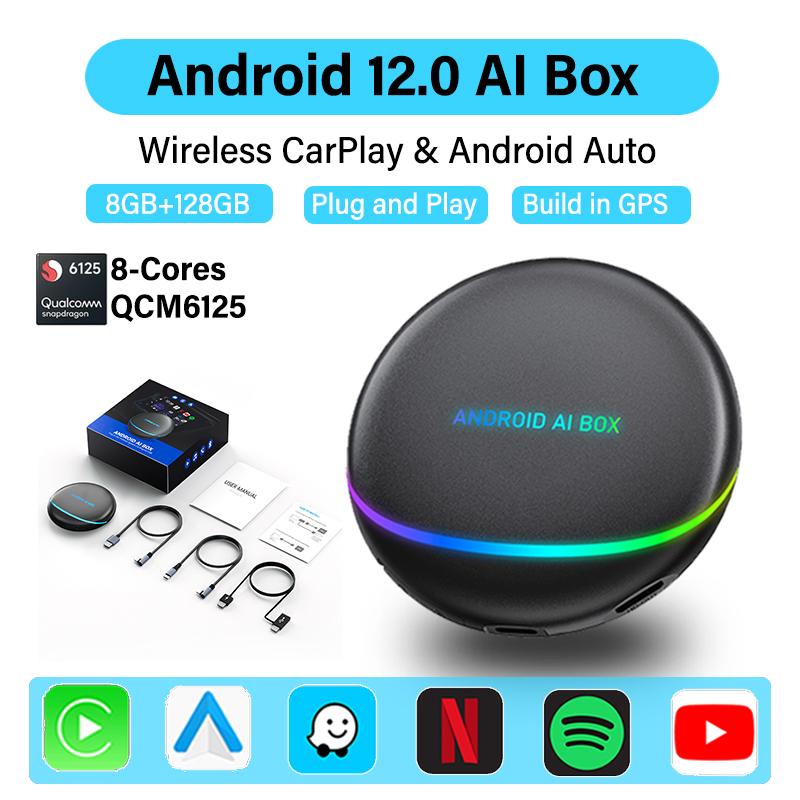 Wireless Carplay AI Box Android 12.0 8G+128G QCM6125 HDMI Wireless Android Auto BT 5.0 Adapter&GPS for Toyota Kia
Wireless Carplay AI Box Android 12.0 8G+128G QCM6125 HDMI Wireless Android Auto BT 5.0 Adapter&GPS for Toyota Kia