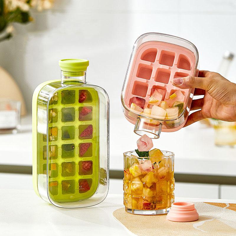 Ice Cube Mold Household Two-in-one Press Ice Kettle with Lid Ice Tray Zero Touch Ice Out Carry Straw Dual-purpose Ice Kettle
Ice Cube Mold Household Two-in-one Press Ice Kettle with Lid Ice Tray Zero Touch Ice Out Carry Straw Dual-purpose Ice Kettle