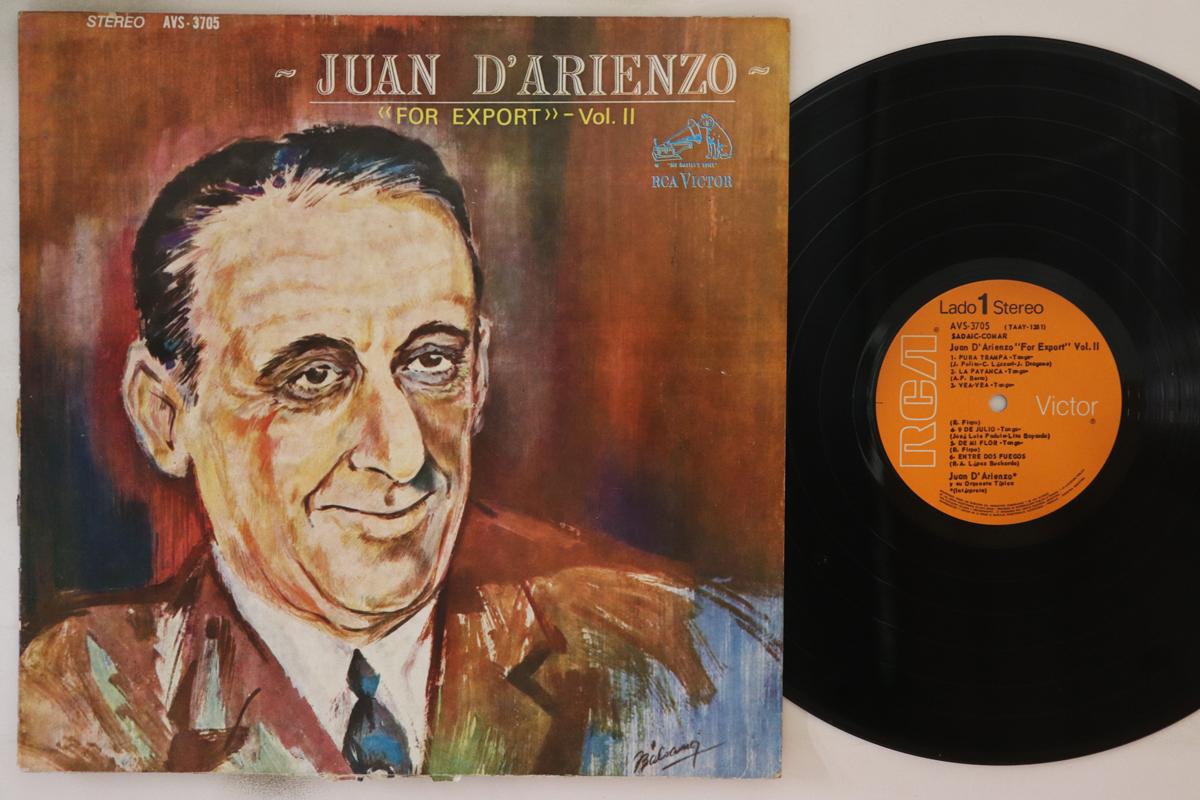 LP Record JUAN D ARIENZO Y SU ORQUESTA TPICA - For Export - Vol II AVS3705 RCA VICTOR 1966 Argentina Latin Used
LP Record JUAN D ARIENZO Y SU ORQUESTA TPICA - For Export - Vol II AVS3705 RCA VICTOR 1966 Argentina Latin Used