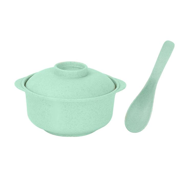 Бытовая ударопрочная посуда с крышкой, миской и ложкой Bowl&lid&spoon зелёный
Бытовая ударопрочная посуда с крышкой, миской и ложкой Bowl&lid&spoon зелёный