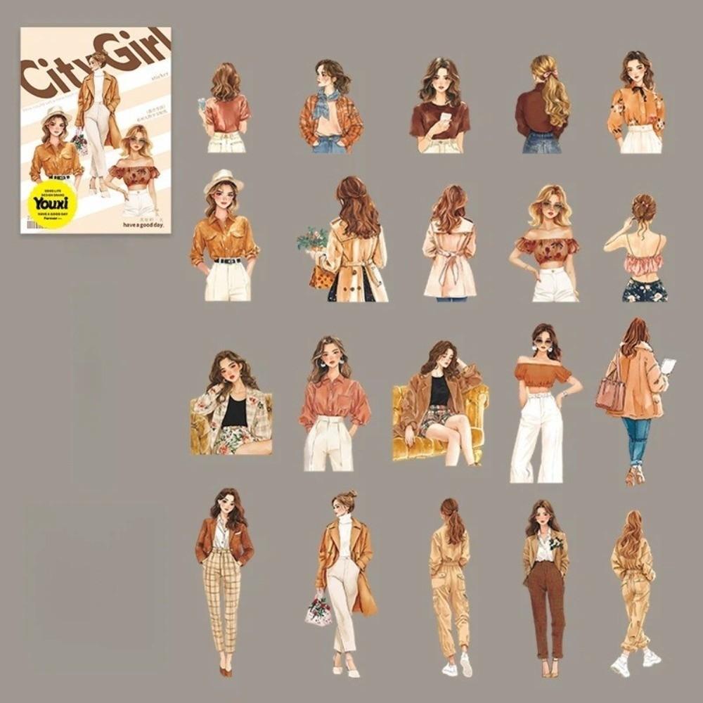 20pcs Urban Girl Style Stationery Stickers Junk Journal Design Fashion Decorative Stickers Decorative Elements
20pcs Urban Girl Style Stationery Stickers Junk Journal Design Fashion Decorative Stickers Decorative Elements