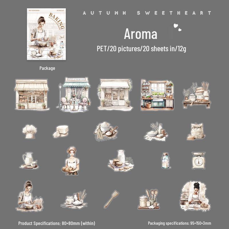 Beautiful Day Scenery Sticker Pack: Baking Room Series - 6 Styles, 20 Sheets
Beautiful Day Scenery Sticker Pack: Baking Room Series - 6 Styles, 20 Sheets